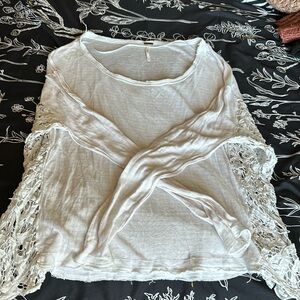 Free People lace side panel top